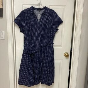 Cute polka dot plus size dress